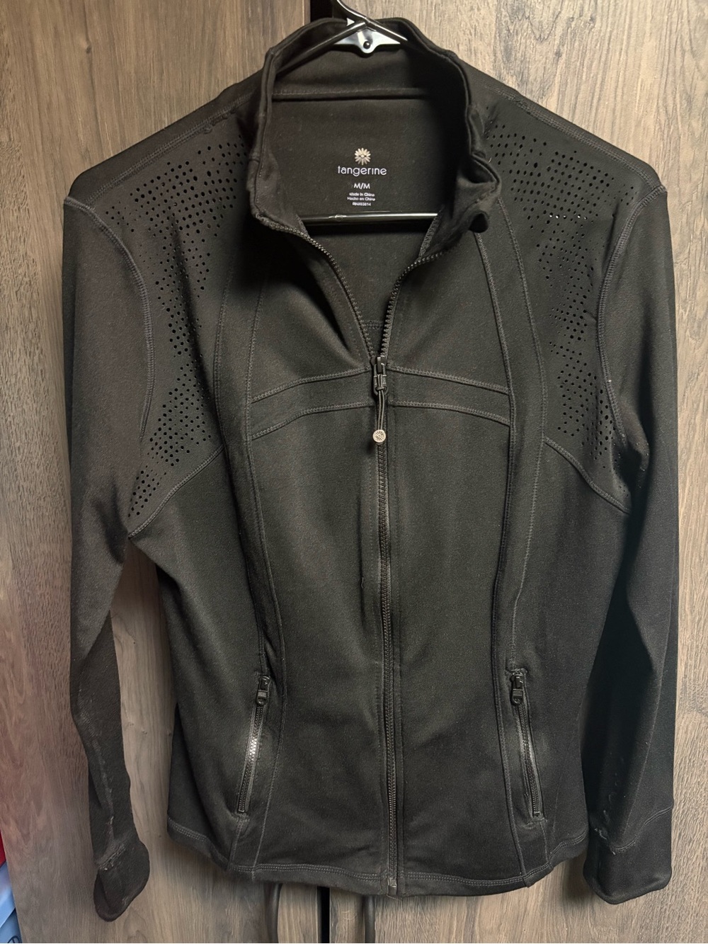 Tangerine Black Women's Zip-Front Utility Jacket